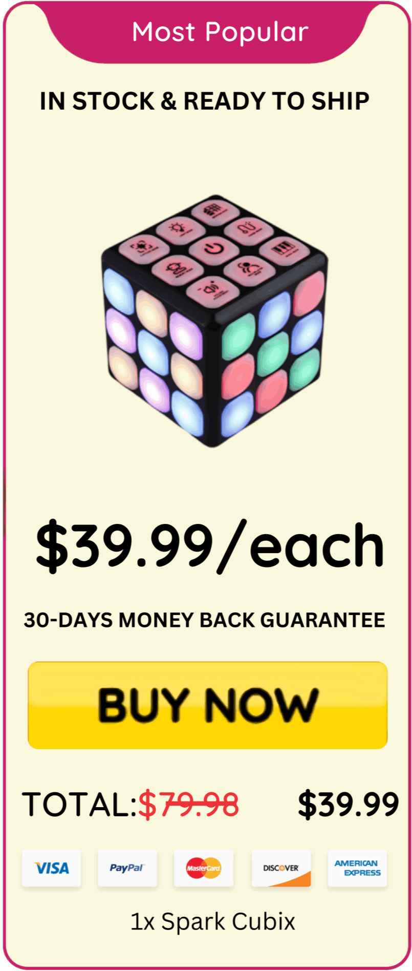 Spark Cubix offer price 